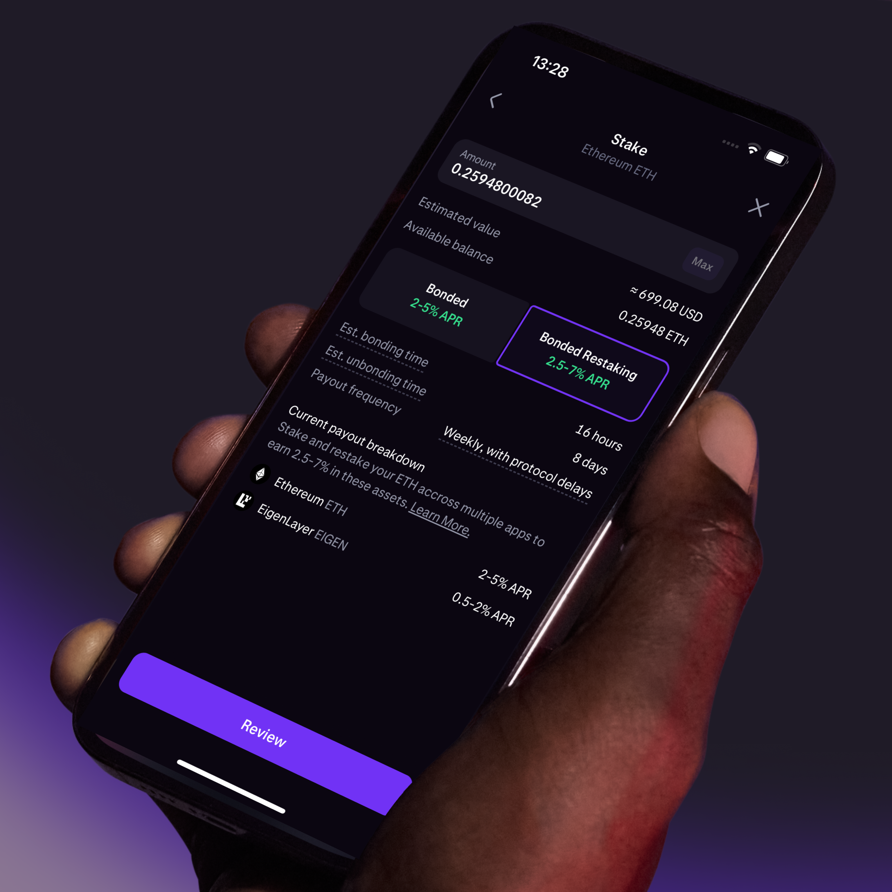 Crypto staking rewards